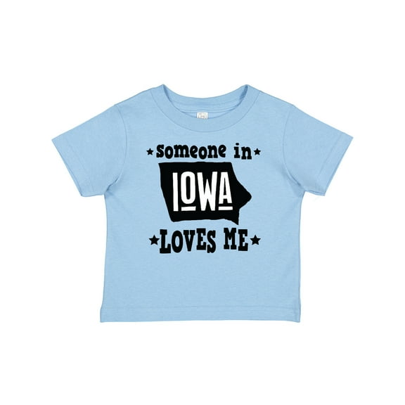 Inktastic Someone in Iowa Loves Me Souvenir Boys or Girls Baby T-Shirt