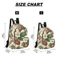 thumbnail image 2 of FORMRS Mini Backpack Purse for Women Quilted Travel Daypack Casual Shoulder Bag, Beige Strawberry, 2 of 7