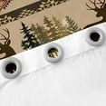 thumbnail image 5 of Aztec Curtains & Drapes Woodland Animals Bear Curtains,Southwest Exotic Tribal Geometry Blackout Curtains 2 Panels 42"Wx63"L Country Deer Reindeer Retro Rustic Farmhouse Decor, 5 of 6