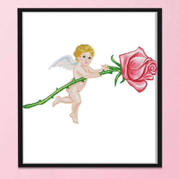 Cuadros Decorativos Juego de bordado de costura estampado de 14 quilates de personajes Lona Hilo de algodón ecológico Ndcxsfigh Nuevos Originales