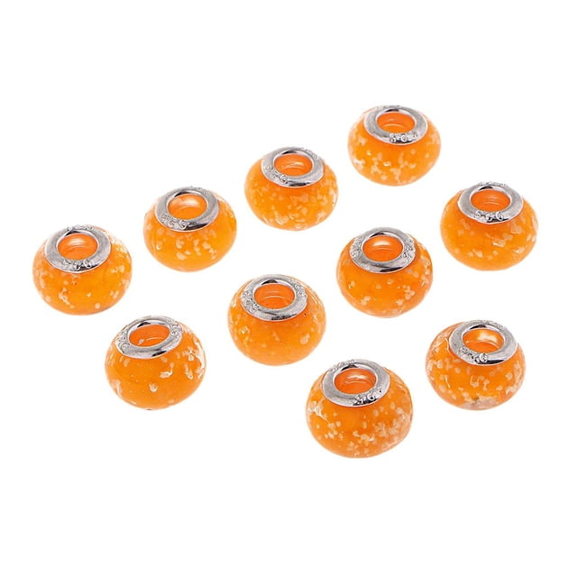 Abbracc Beads for Earring Making Orange
