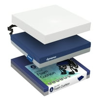 Dynarex Ever-Soft Gel-Foam Cushion, Wheelchair Cushion Prevents & Relieves Painful Pressure Wounds, 300 lb Weight Capacity, Blue/Grey, 18” x 18” x 3”, 1-Dynarex Ever-Soft Gel-Foam Cushion