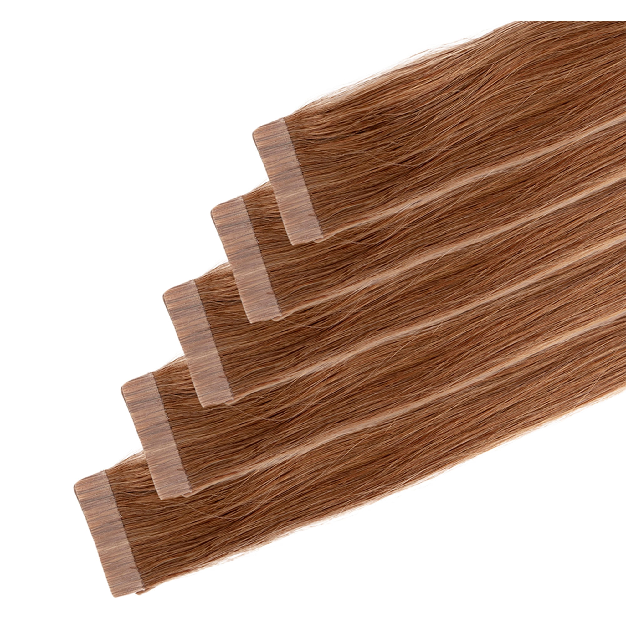 18 inch Tape in Human Hair Extensions Remy Silky Straight Hair 100% ...