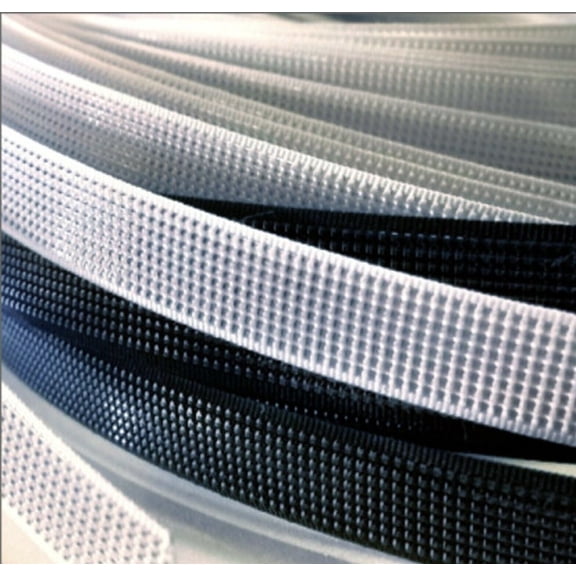 Black 1/2" Polyester Boning Rigilene flat see though for nursing cover skirt support