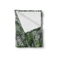 thumbnail image 2 of Nature Soft Flannel Fleece Throw Blanket, Tree Branch in Spring Season Fairy Jungle Growth Nature Look up Wood Scene Photo Print, Cozy Plush for Indoor and Outdoor Use, 50" x 70", Green, by Ambesonne, 2 of 5