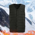 thumbnail image 3 of Chaleco calefactable con control de temperatura de 3 engranajes, 5 zonas de calentamiento, chaleco ligero con calentamiento USB para hombres y mujeres, camping, senderismo, pesca, 3 of 8