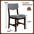 thumbnail image 3 of Harper & Bright Designs Rustic Wood Dining Table Set for 4, 5 Pieces Rectangular Table Set with Upholstered Chairs for Small Space Kitchen, Espresso, 3 of 16