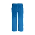 thumbnail image 6 of Clearance under 10$ Sevevn Women Summer Pants Casual Solid Color Drawstring Side Button Elastic Waist Linen Pockets Pants Sales Today Clearance Blue XXL, 6 of 6