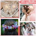 thumbnail image 5 of 20pcs 2Size Ribbon Roses Satin 2.5cm/5cm Ribbon Flower Rose Artificial Fabric Flowers for DIY Crafting (Light Grey), 5 of 5