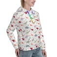 thumbnail image 6 of Wukai Cute Dinosaur Print Womens Hoodies Fleece Sweatshirts Long Sleeve Sweaters Pullover Fall Outfits Winter Clothes-Small, 6 of 7