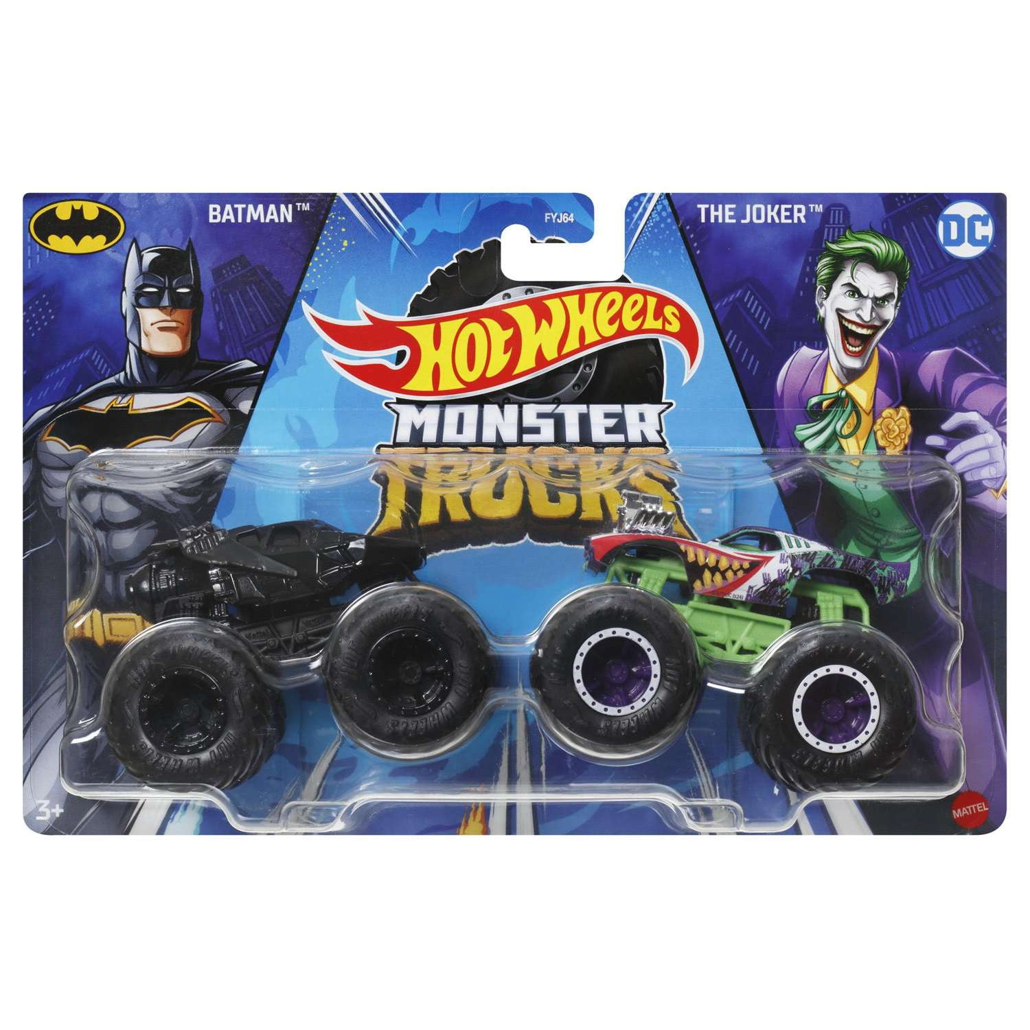 Hot Wheels Monster Trucks Demolition Doubles Batman vs The Joker