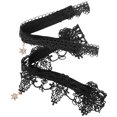 thumbnail image 3 of 2pcs New Bridal Lace Stockings Rhinestone Pendant Western Wedding Garter, 3 of 8