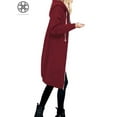 thumbnail image 4 of Luxtrada Women's Casual Zip up Hoodies Long Tunic Sweatshirts Jackets Fashion Plus Size Hoodie with Pockets, 4 of 8