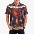 thumbnail image 1 of Balery Beautiful Dreamcatcher1 Camisa Polo de Hombre con Estampado, de Manga Corta y Tejido Medio, Camisa Tipo Golf Polo-Medium, 1 of 6