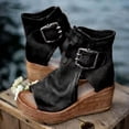 thumbnail image 6 of Yuanlong Womens Sandals Elegant Platform Sandals Hollow With Thick Sole Open Toe Ankle Buckle Strap Dressy Sandals, 6 of 6