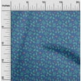 thumbnail image 2 of oneOone Rayon Medium Blue Fabric Floral Craft Projects Decor Fabric Printed By The Yard 56 Inch Wide, 2 of 4
