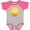 Heather and Hot Pink, variant on Inktastic Lemon Poppyseed Muffin Boys or Girls Baby Bodysuit