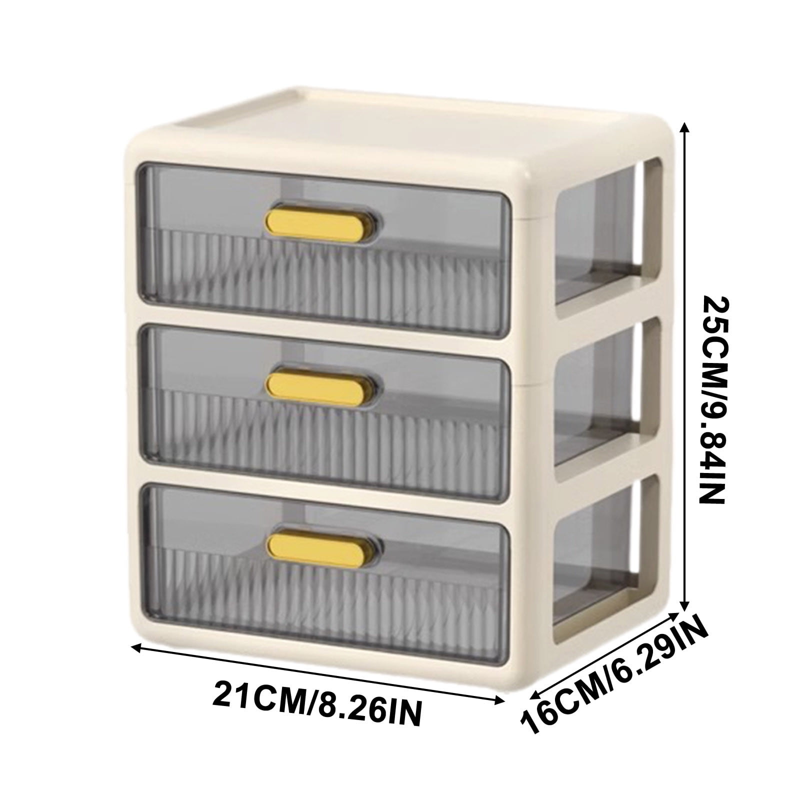 Fwttom Desk Organizer, Muliti-Layer Home Office Desk Accessories with Drawer, Versatile Desktop Storage Box for Vanity, Bedroom Miscellany, Stationery & Craft Supplies