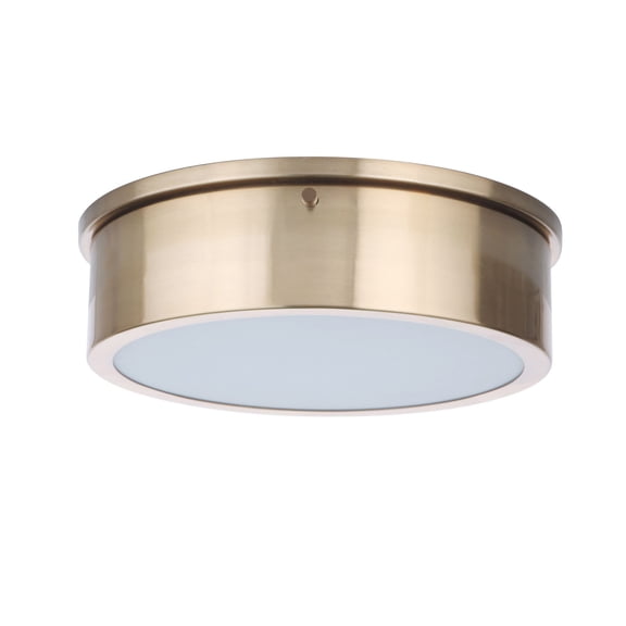 X6711-SB-LED Craftmade Lighting Fenn - 11 Inch 15W LED Flush Mount-Satin Brass Finish