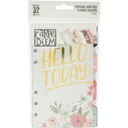 Carpe Diem Seasonal A5 Monthly Planner Inserts (24 pk) or Basic Notes  inserts (18 double-sided sheets), planner dashboards, dividers, notes
