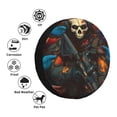 thumbnail image 4 of Easygdp Vibrant Skull Soldier Wheel Cover,Spare Tire Cover,4-17in Spare Tire Cover Universal Fit for Trailer, Car, Truck, SUV, Jeep-14 inch, 4 of 6