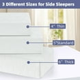 thumbnail image 3 of Teler Cube Pillow Side Sleeper Pillows Bed Pillow 6" Neck Pillows for Relief Sleeping Pillows，White, 3 of 6