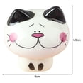 thumbnail image 2 of Figura decorativa de gato con postura de gato, estilo estatua, adorno artesanal para el hogar. 6x65 cm de alto, 2 of 6