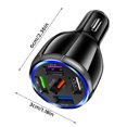 thumbnail image 2 of 40WDual Chargeur Rapide en Alliage d'Aluminium USB Petit Véhicule Charge Flash Chargeur Rapide, 2 of 2