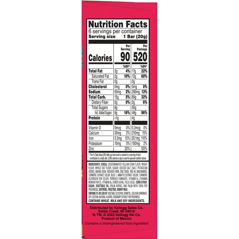 Fruit Loops Nutrition Facts  
