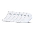 thumbnail image 1 of Calcetines Under Armour unisex de algodón que no se muestran, 6 pares, blanco/gris, 1 of 4