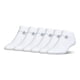 thumbnail image 1 of Calcetines Under Armour unisex de algodón que no se muestran, 6 pares, blanco/gris, 1 of 4