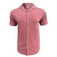thumbnail image 4 of Clean Golf T-Shirts for Mens Plain Basic Tee Shirts Knitted Stripe Tops Ultra Soft Quick Dry Tunic Blouses Collared Short Sleeve Shirts Front Button Tees Shirts Workout Running Gym Blouse, 4 of 6