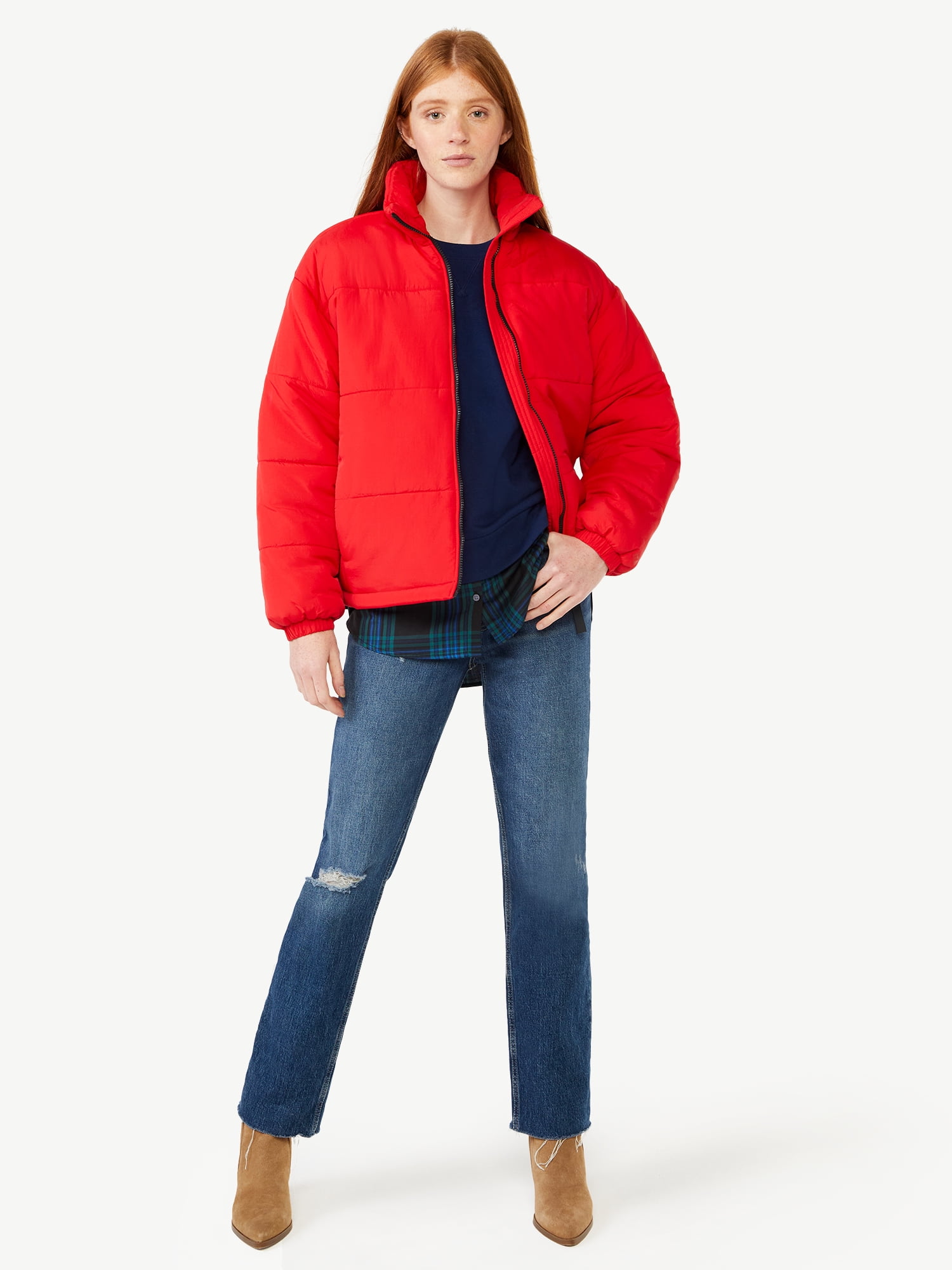 Free Assembly Women's Oversized Puffer Jacket