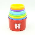 thumbnail image 4 of Cute Baby Kid Stacks Folding Cup Stacking Bathing Playing educational toys, 4 of 5