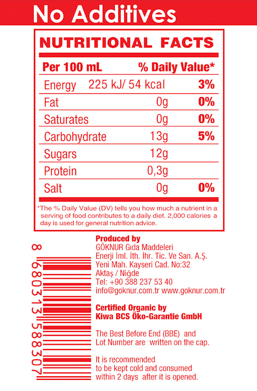 GETONE 100% Fruit juice Red Mix | 32 fl oz | 6 items