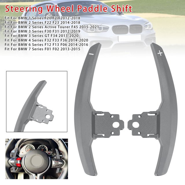 Paddle Shifter Extension For BMW F Series F30 F31 F32 F10 X3 X5 Aluminium Grey