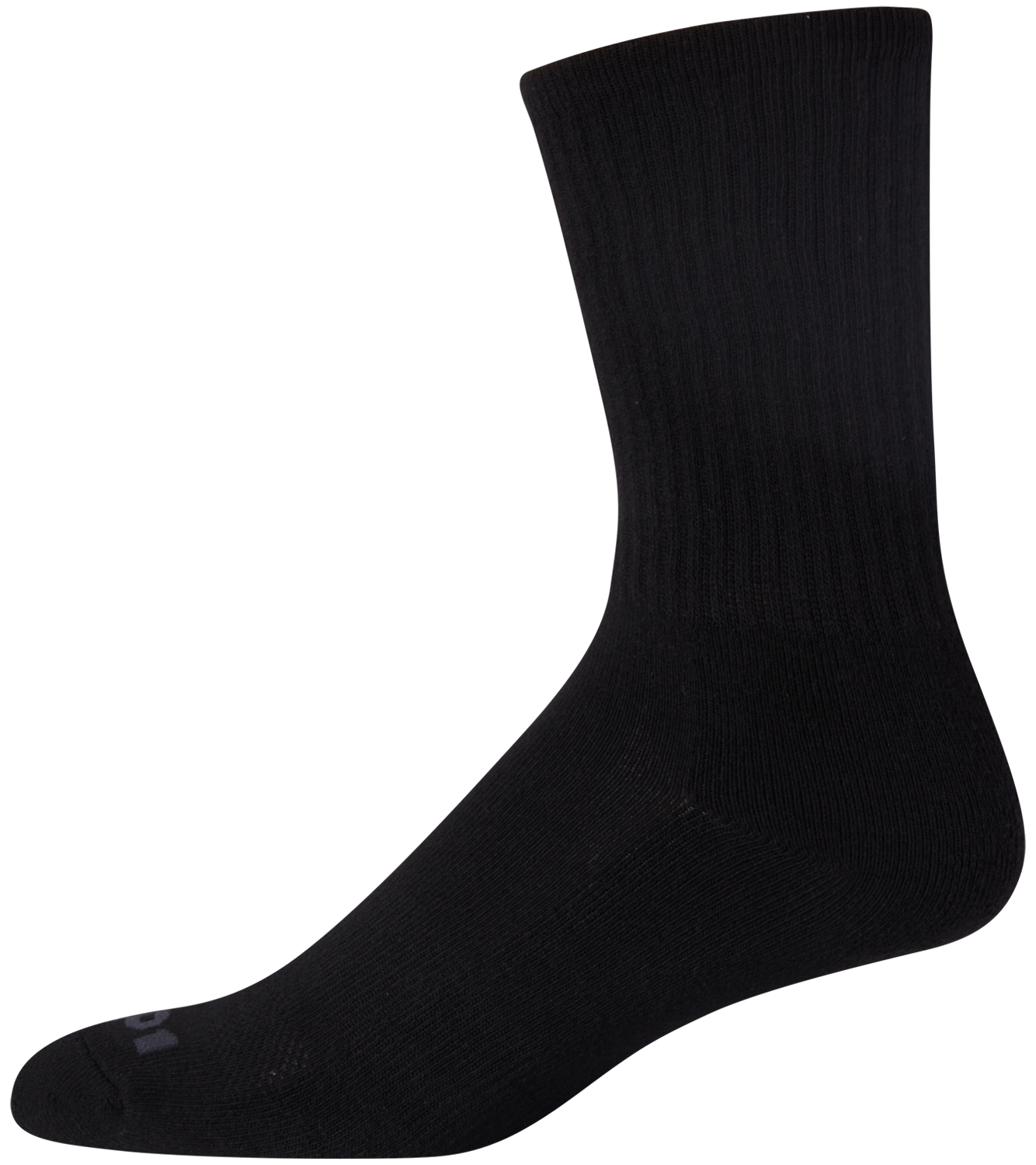 AND1 Men's Cushion Crew Socks, 12-Pack, Black photo 4