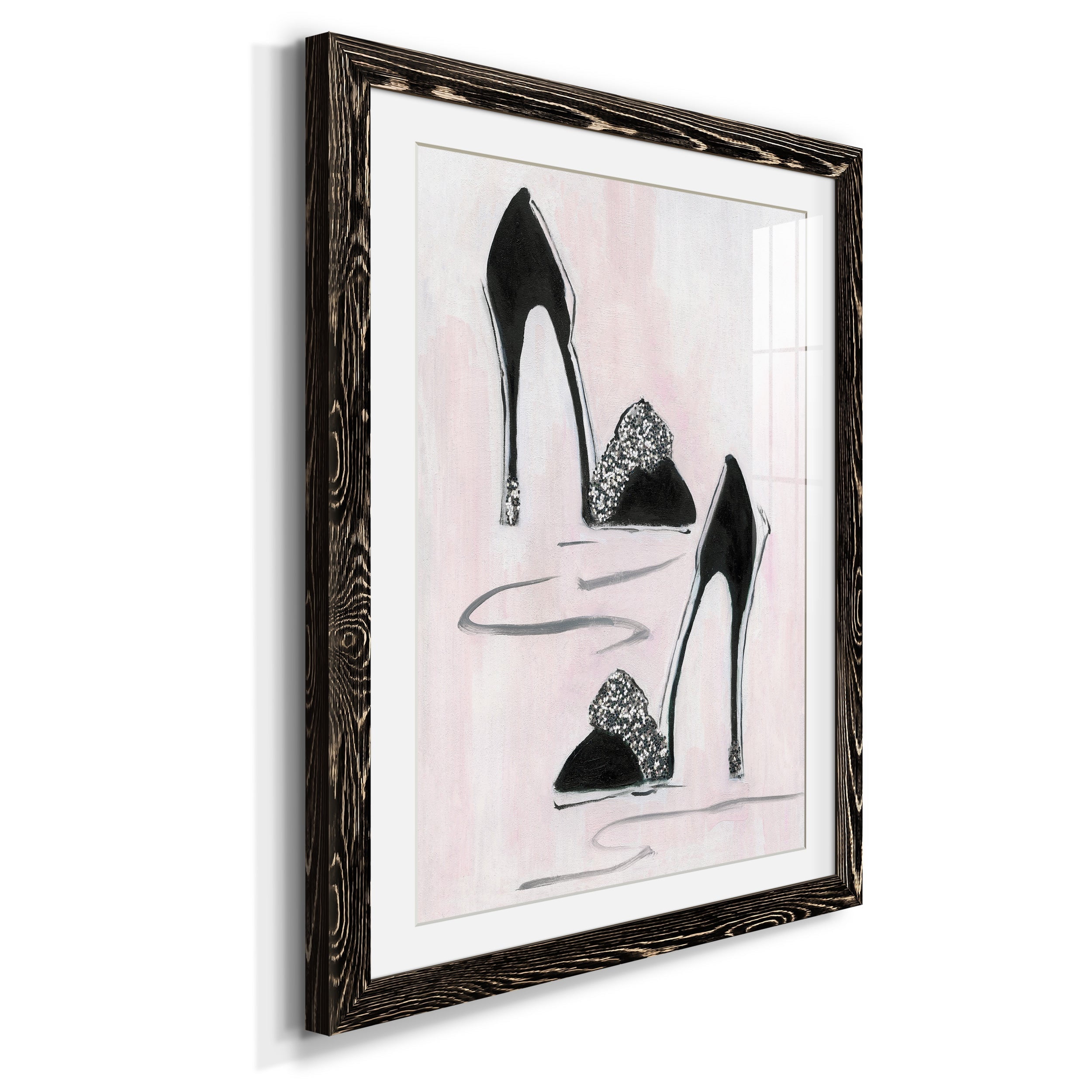 Shoes That Dazzle II - Premium Framed Print - Distressed Barnwood Frame - Ready to Hang
