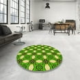 thumbnail image 3 of Ahgly Company Indoor Rectangle Patterned Emerald Green Area Rugs, 5' x 7', 3 of 6