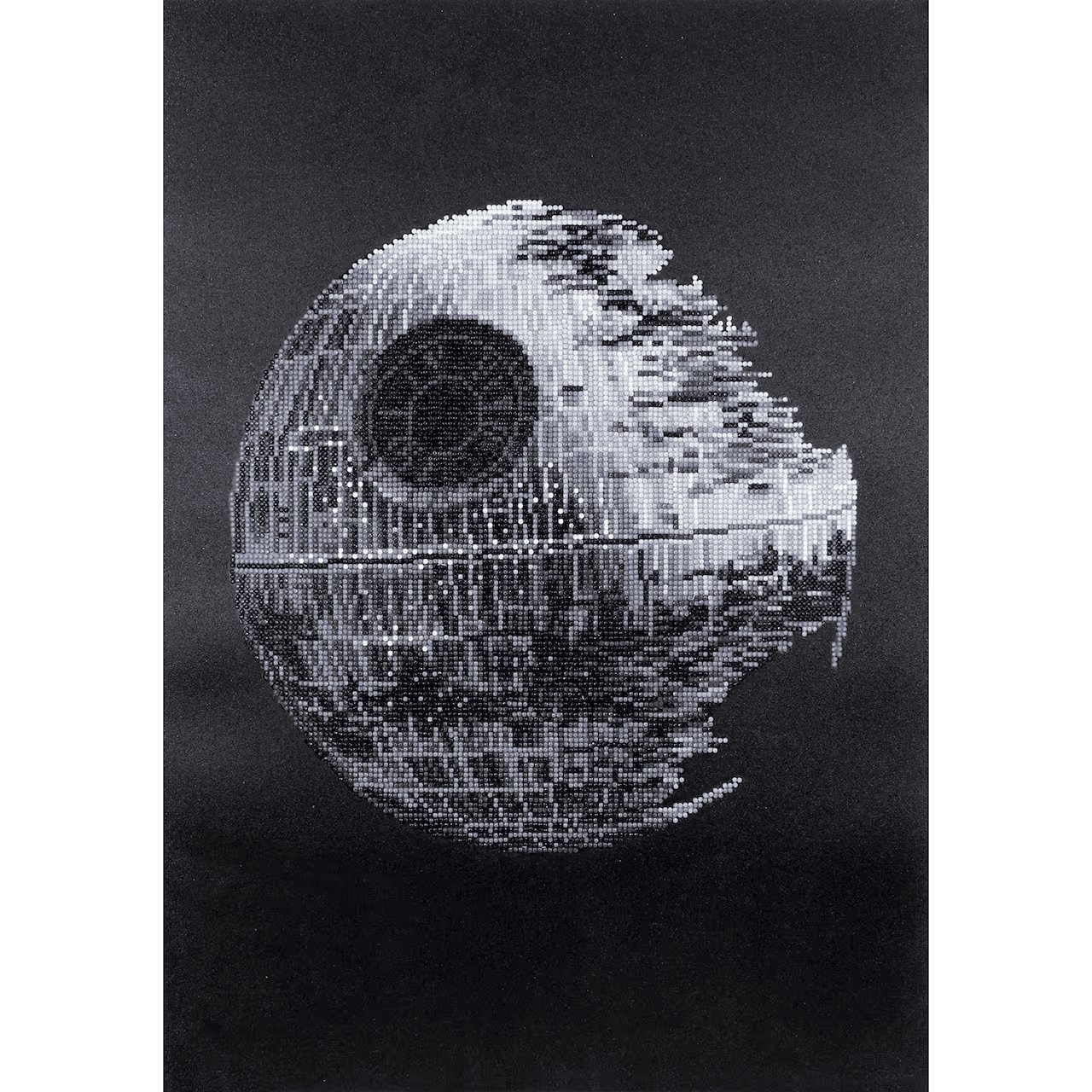Diamond Dotz The Death Star, Star Wars Diamond Painting Kits for Adults - Diamond Art Kits a Relaxing Creative Craft Kit with Dotz Gems 16.5"x23.6"