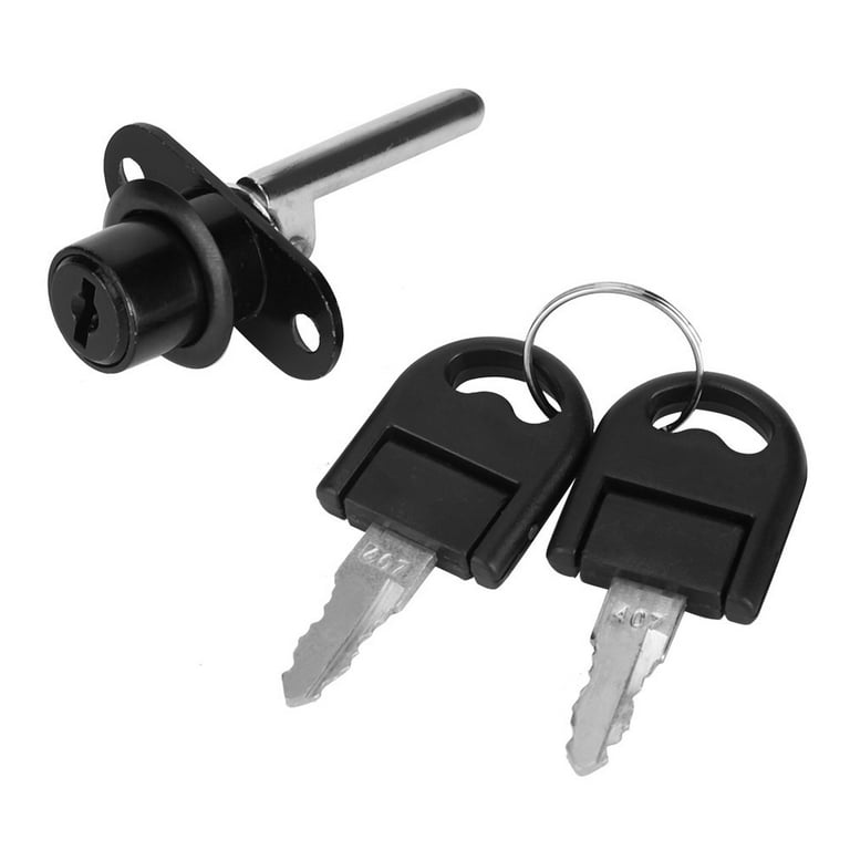 Tebru Cabinet Lock,2Pcs Furniture Drawer Wardrobe File Cabinet Lock with  Keys Office Security,Furniture Lock 