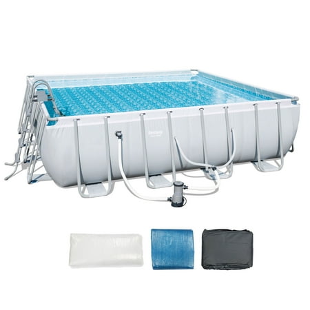 bestway 16 x 48 square frame above ground pool set with ladder and filter - Square Above Ground Pool bestway 16 x 48 square frame above ground pool set with ladder and filter - Square Above Ground Pool