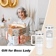 thumbnail image 6 of Chaos Coordinator Gift for Teacher Appreciation Boss Lady Manager Coworker Mom, 40 oz Chaos Coordinator Tumbler with Handle, White, 6 of 6