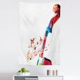 thumbnail image 1 of Cello Tapestry, Creative Abstract Cheerful Design of Pegbox with Butterflies and Musical Notes, Fabric Wall Hanging Decor for Bedroom Living Room Dorm, 5 Sizes, Multicolor, by Ambesonne, 1 of 1