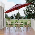 thumbnail image 7 of Acekid 9Ft Patio Umbrella - 8 Sturdy Ribs Outdoor Table Umbrella with Crank Lift & Push Button Tilt - Market Umbrella for Pool, Deck, Yard, Garden, 7 of 7