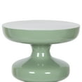 thumbnail image 6 of Kate and Laurel Fondi Modern Metal Round Side Table, 12 x 12 x 21, Green, Dorm Living Room Stacked Bubble End Table for Use as Bedroom Nightstand or Outdoor Patio Decor Option, 6 of 8