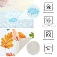 thumbnail image 3 of Yayeee Bath Rug for Bathroom Floor Non Slip Rectangle Fluffy Soft Absorbent Mat, 16"x24", Green Leaves, 3 of 7
