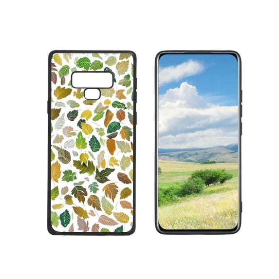 Compatible with Samsung Galaxy Note 9 Phone Case, Leaves-5-36 Case Men Women, Flexible Silicone Shockproof Case for Samsung Galaxy Note 9