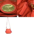 thumbnail image 5 of Pre-Owned LOEWE Shoulder Bag Flamenco Leather Orange Red Magenta Gold Women's e60279a (Good), 5 of 5