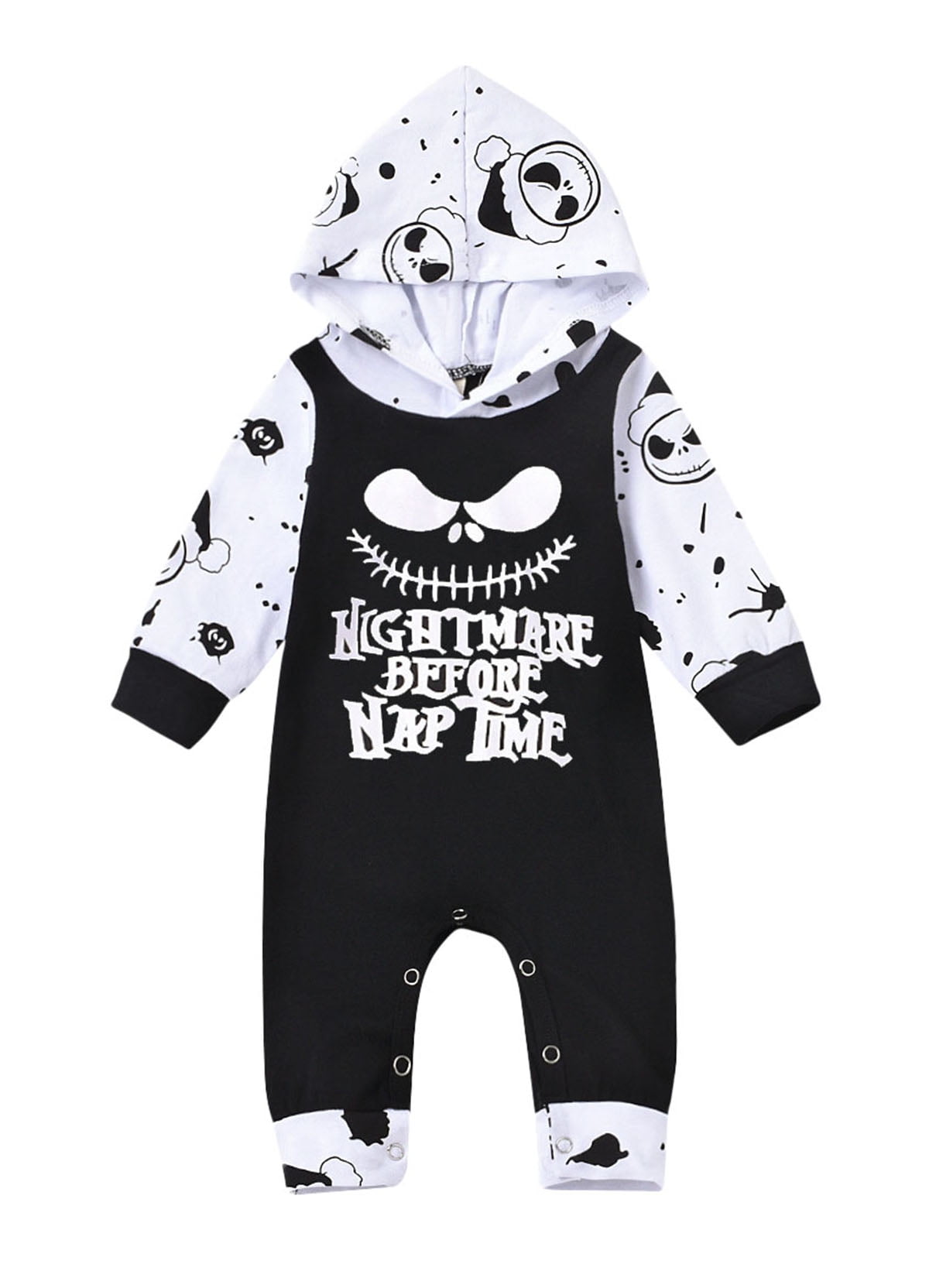Baby Shark Hoodie Romper - Long Sleeve One-Piece Jumpsuit For Infants & Toddlers (0-18 Months)